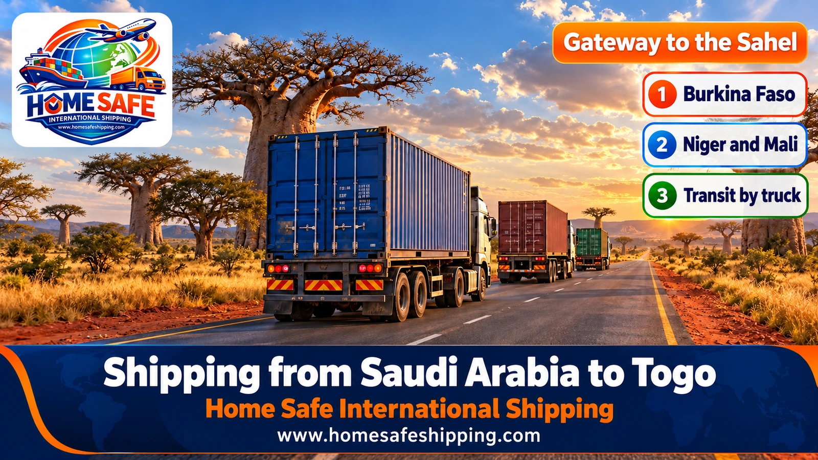 Shipments in transit from the Port of Lomé to the Sahel countries