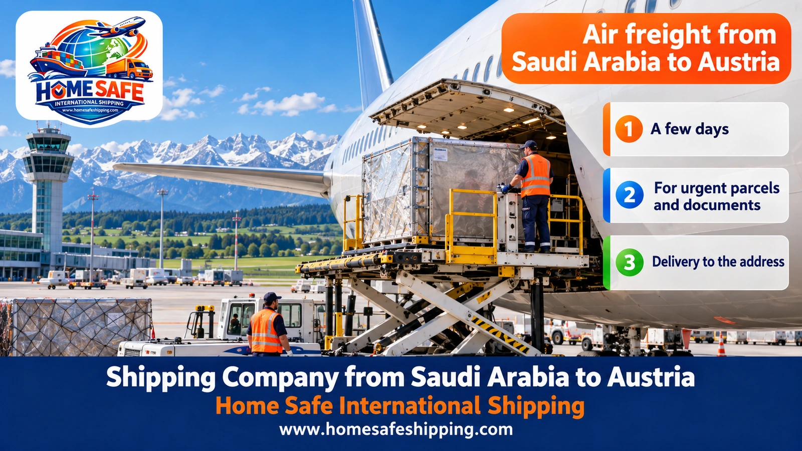 Air freight from Saudi Arabia to Austria