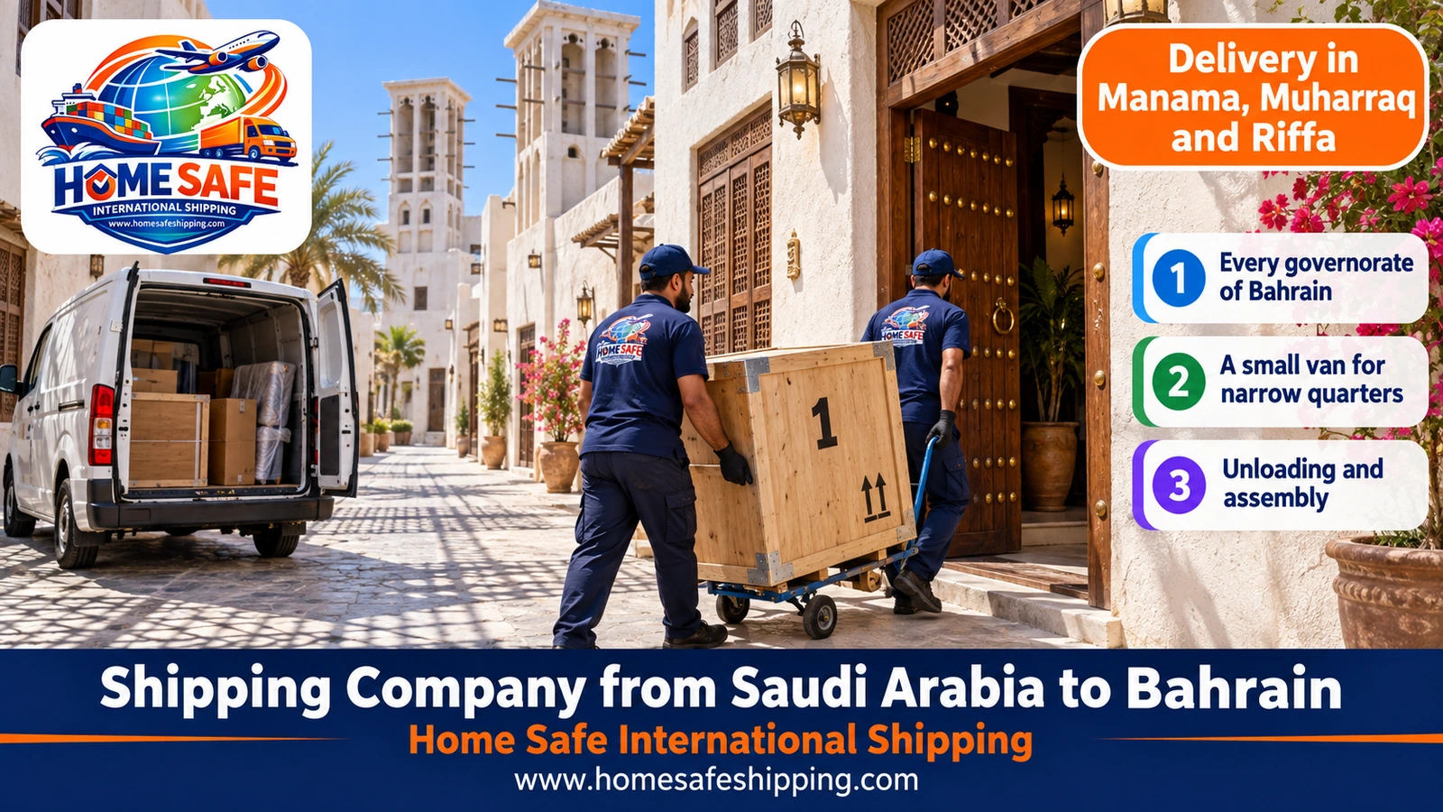 Delivery in Manama, Muharraq and Riffa
