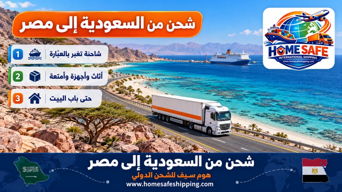 شحن من السعودية إلى مصر
