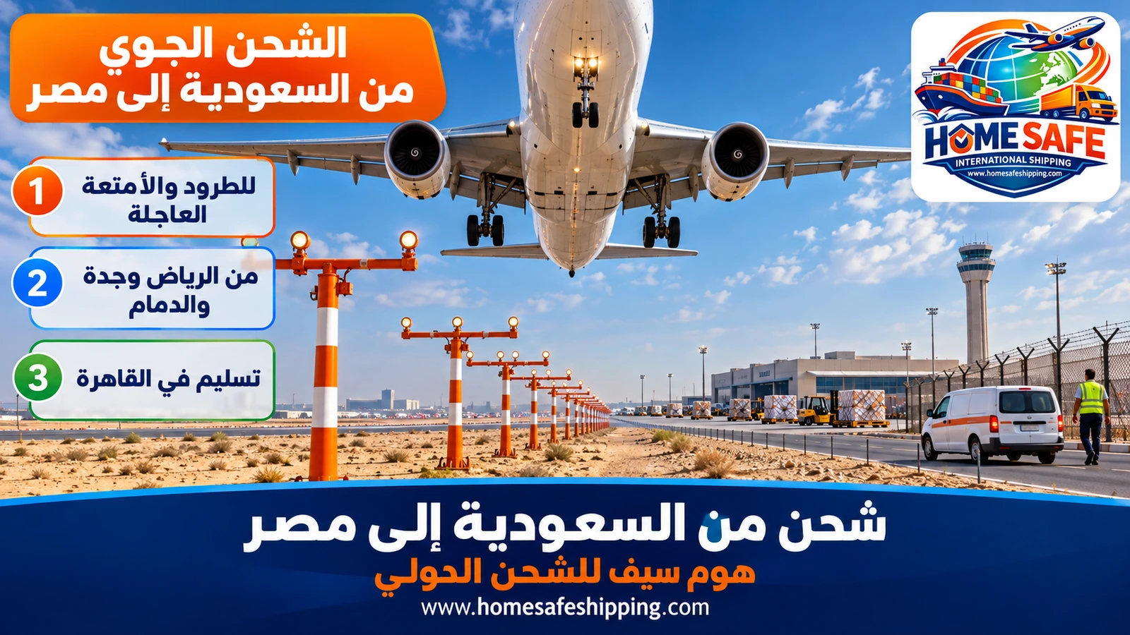 الشحن الجوي من السعودية إلى مصر
