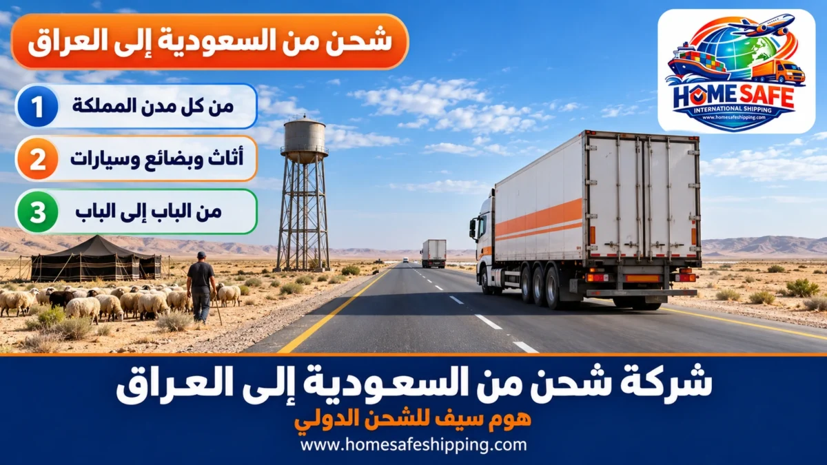 شركة شحن من السعودية إلى العراق