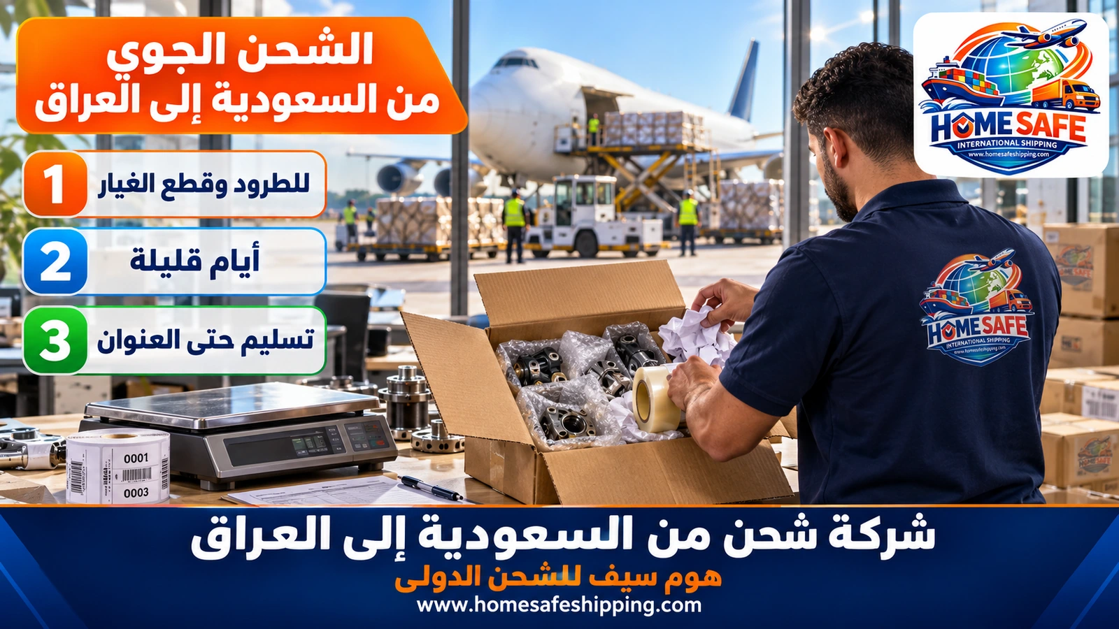 الشحن الجوي من السعودية إلى العراق
