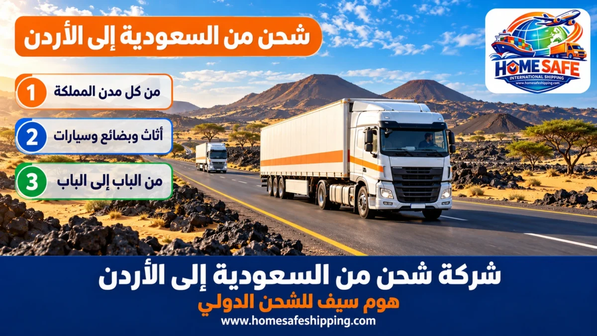 شركة شحن من السعودية إلى الأردن