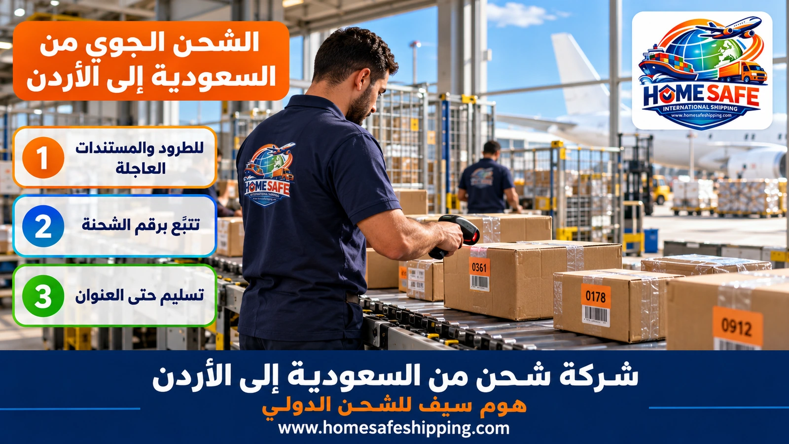 الشحن الجوي من السعودية إلى الأردن