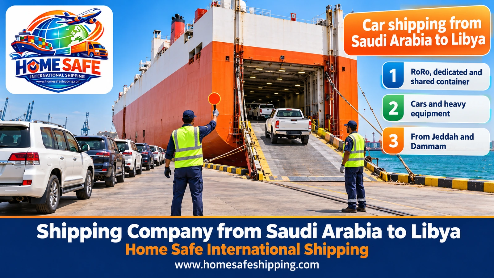 Car shipping from Saudi Arabia to Libya