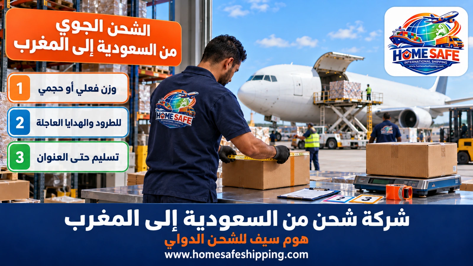 الشحن الجوي من السعودية إلى المغرب