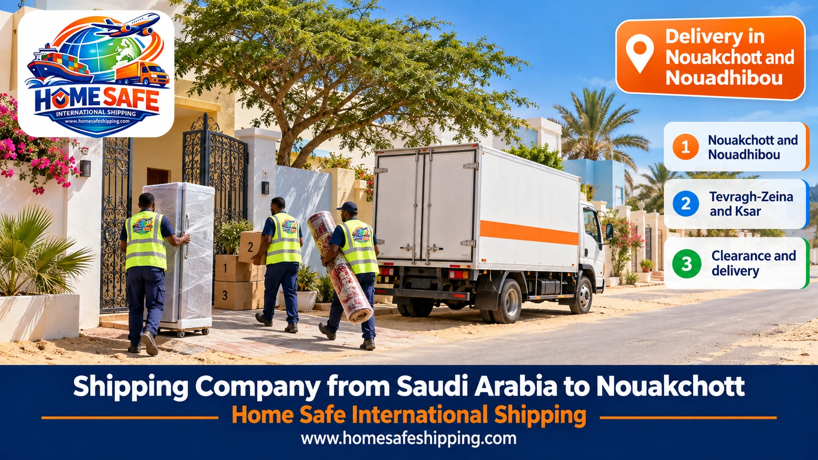 Delivery in Nouakchott and Nouadhibou