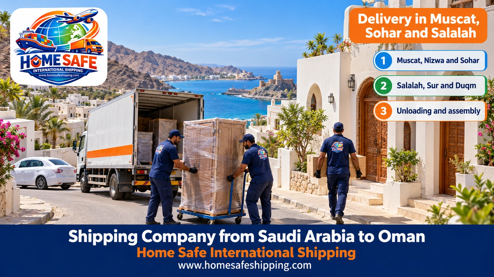 Delivery in Muscat, Sohar and Salalah