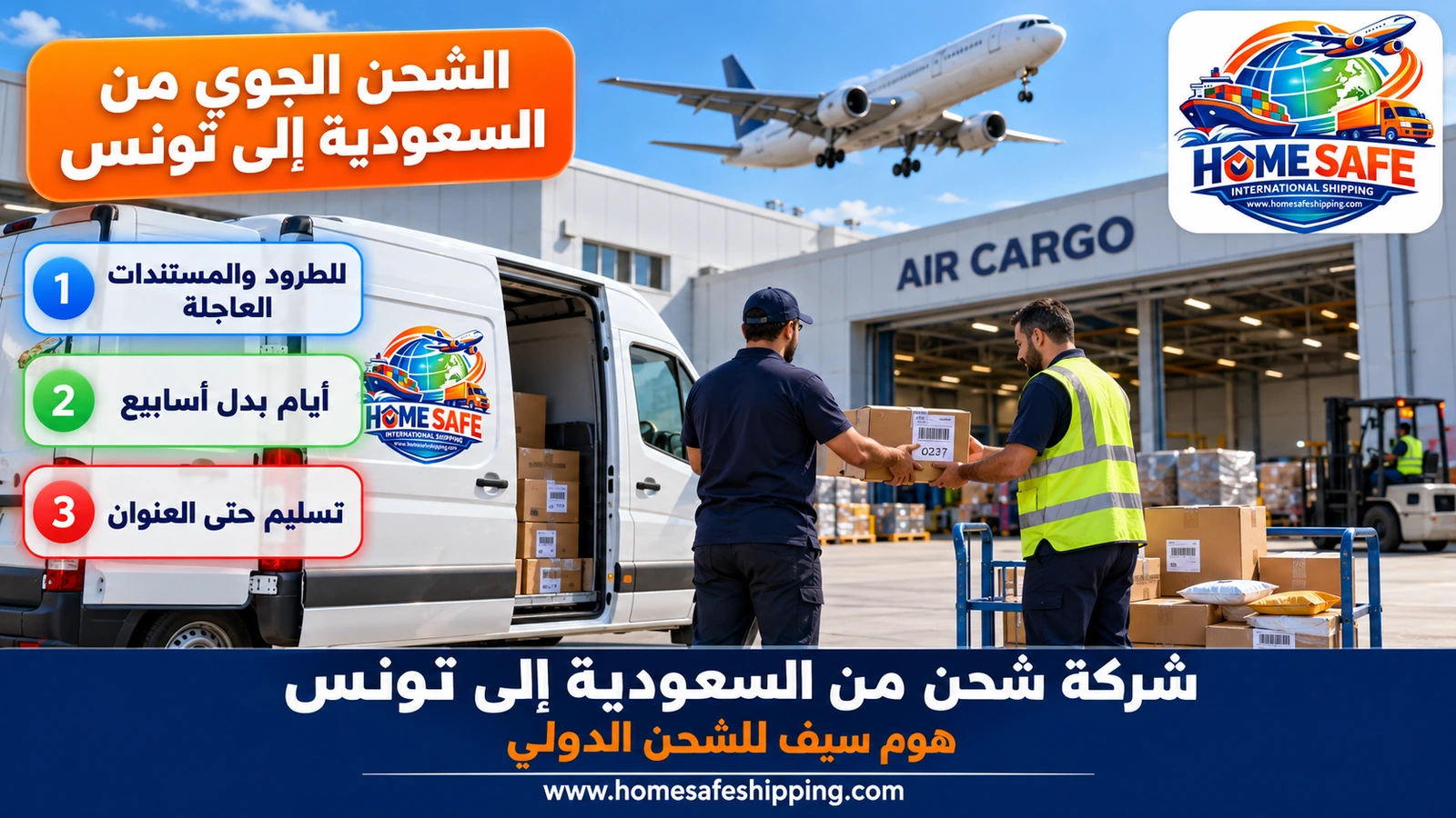 الشحن الجوي من السعودية إلى تونس
