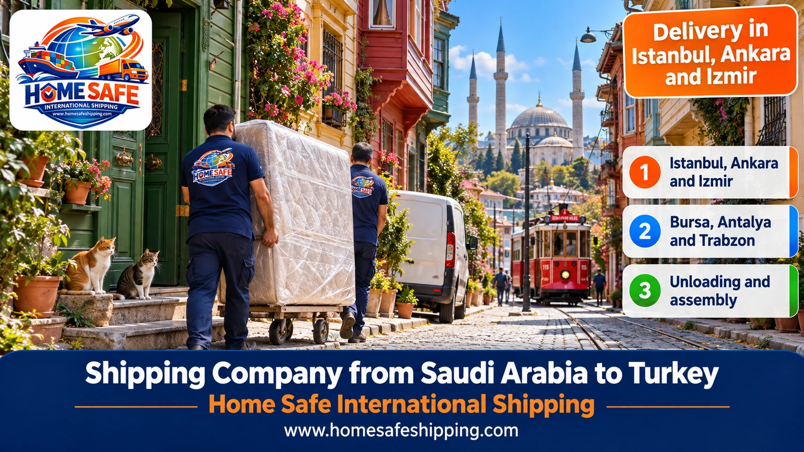 Delivery in Istanbul, Ankara and Izmir