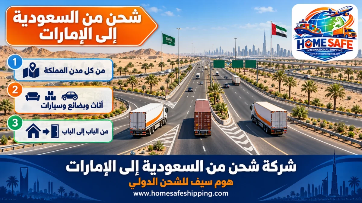 شركة شحن من السعودية إلى الإمارات