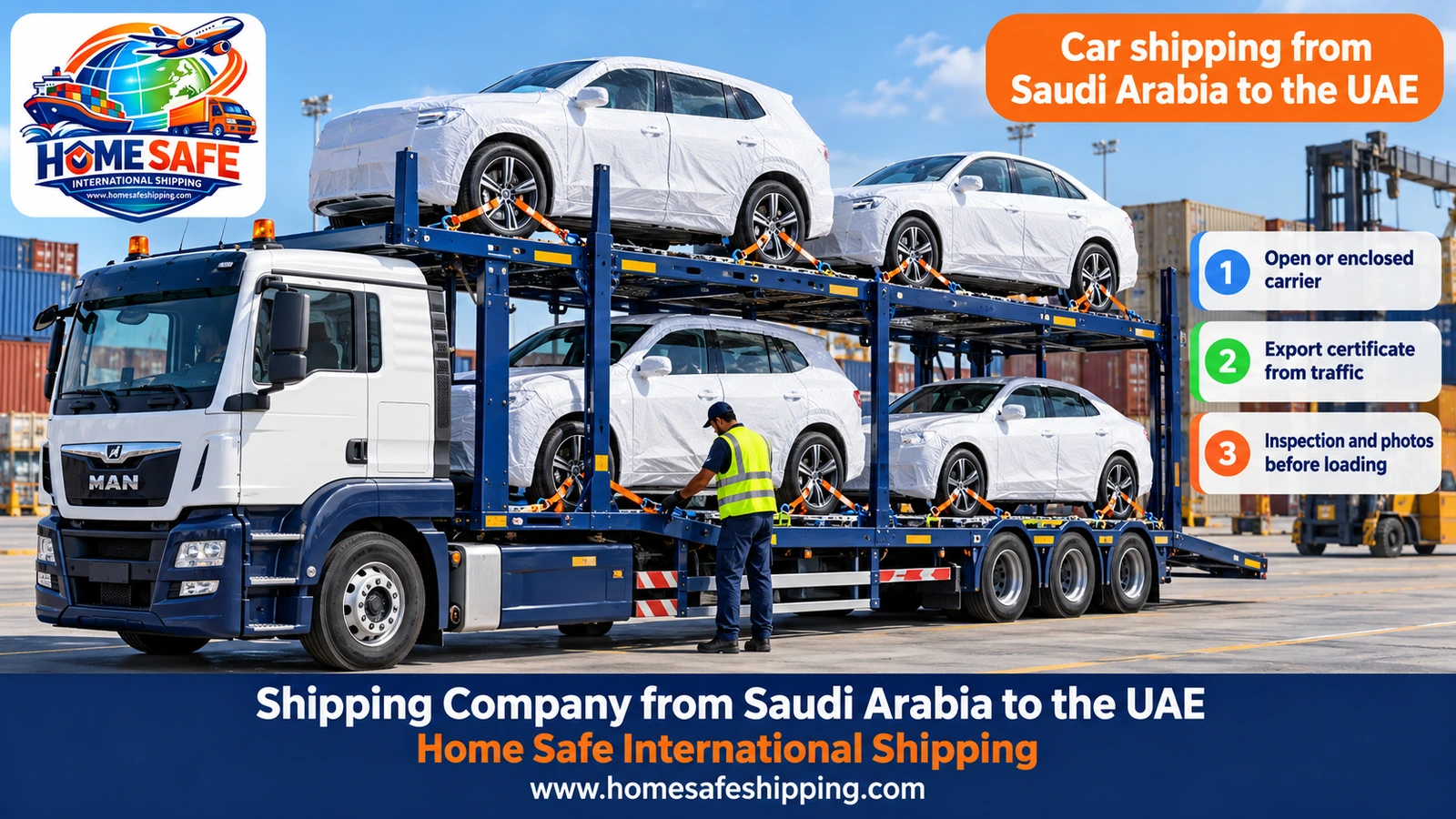 Car shipping from Saudi Arabia to the UAE