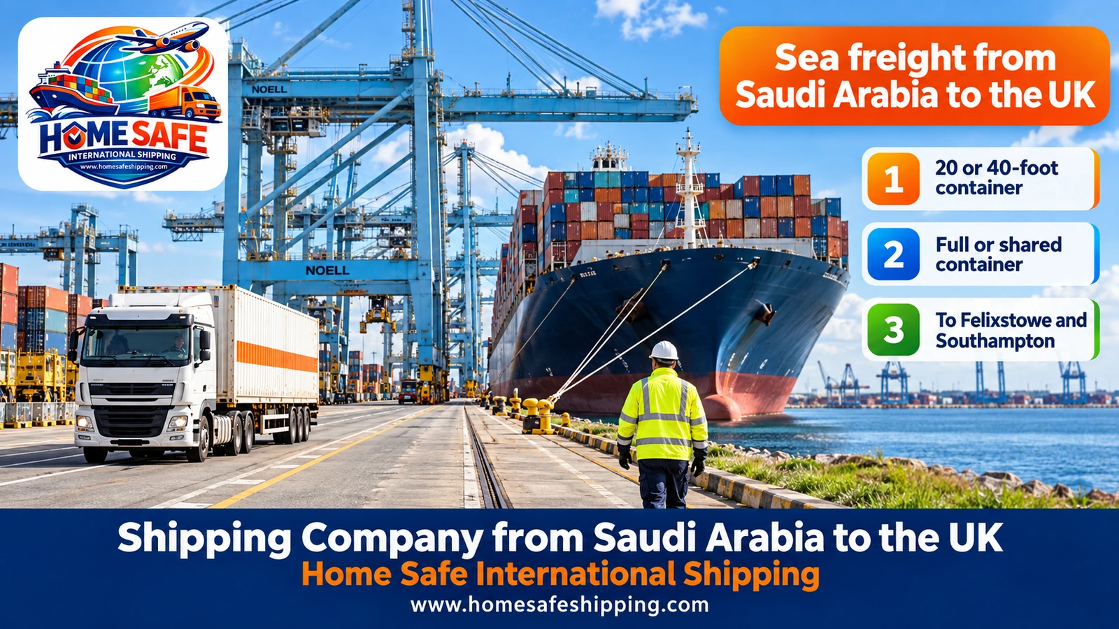 Sea freight from Saudi Arabia to the UK