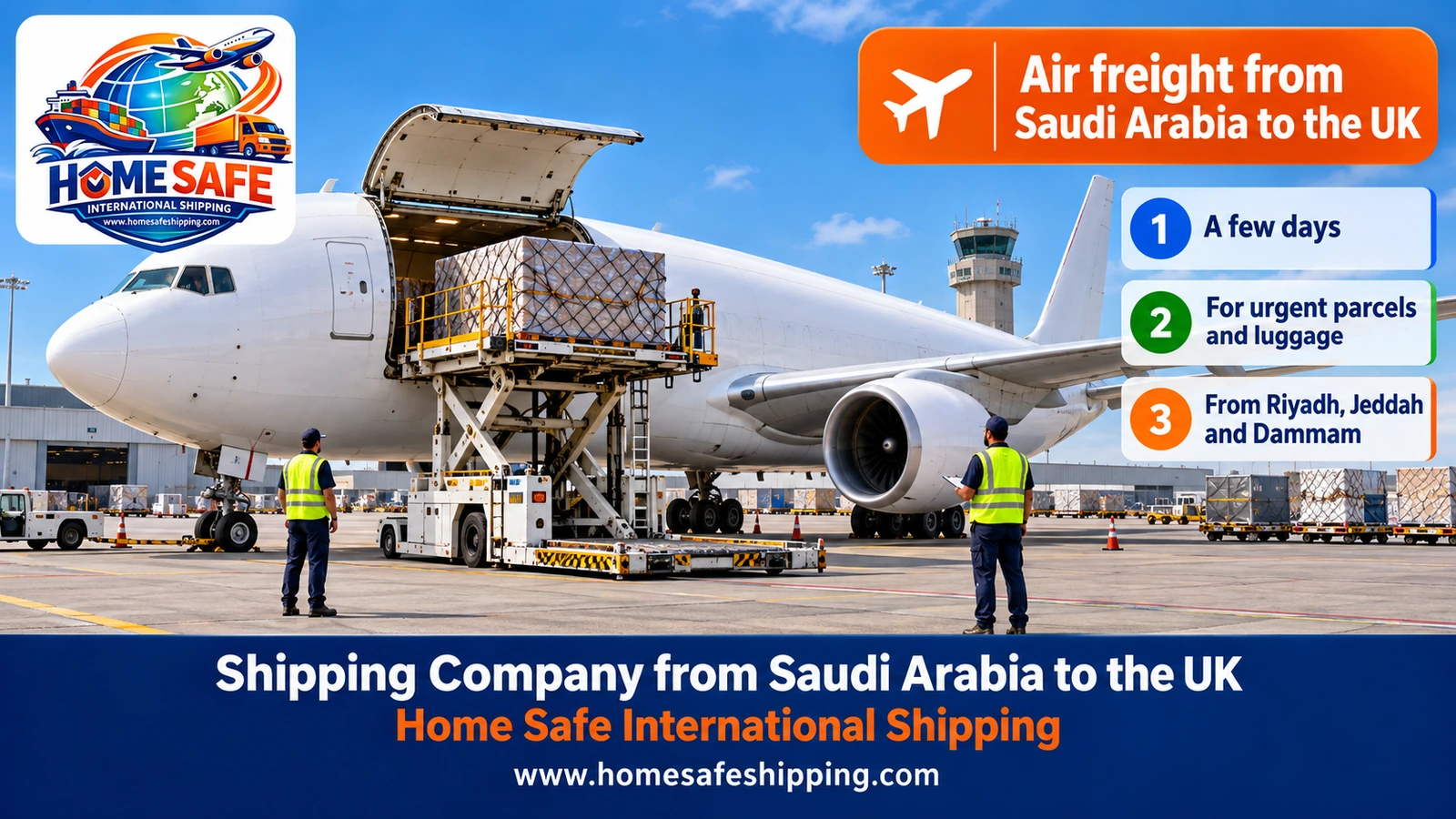 Air freight from Saudi Arabia to the UK
