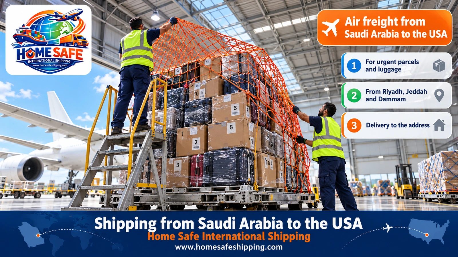 Air freight from Saudi Arabia to the USA