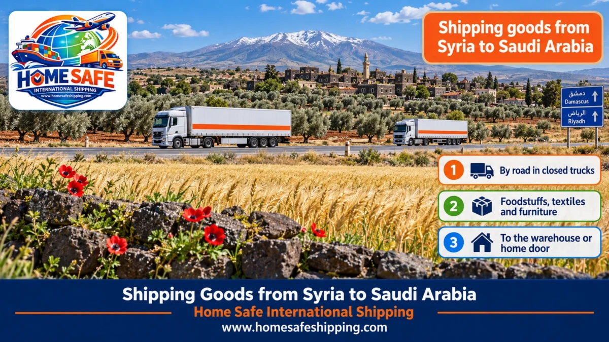 Shipping Goods from Syria to Saudi Arabia