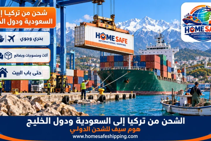 الشحن من تركيا إلى السعودية ودول الخليج