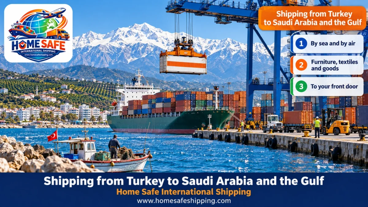 Shipping from Turkey to Saudi Arabia and the Gulf