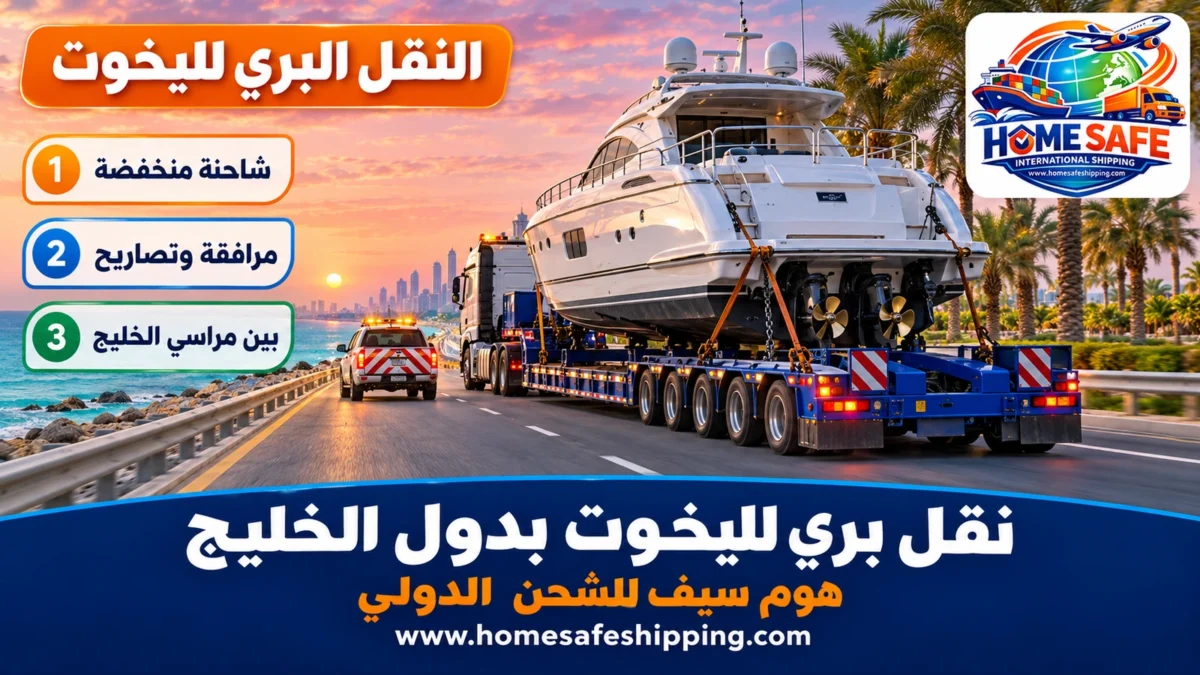 نقل بري لليخوت بدول الخليج