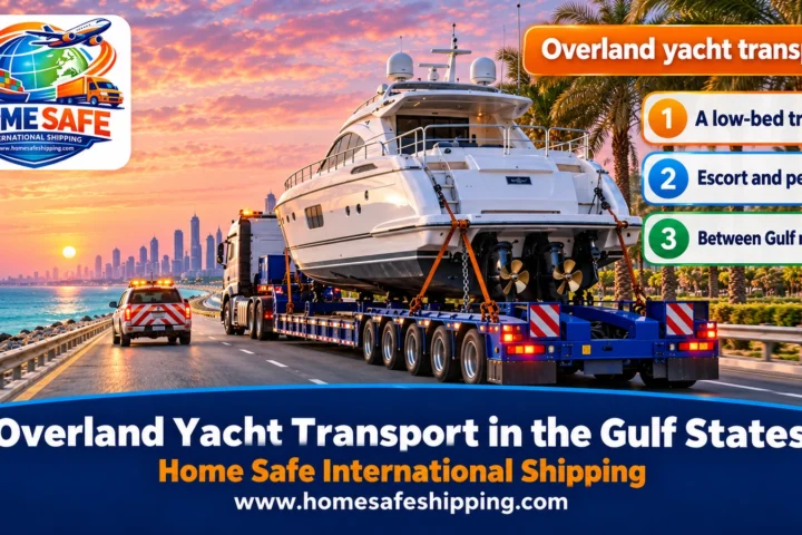 Overland yacht transport in the Gulf states